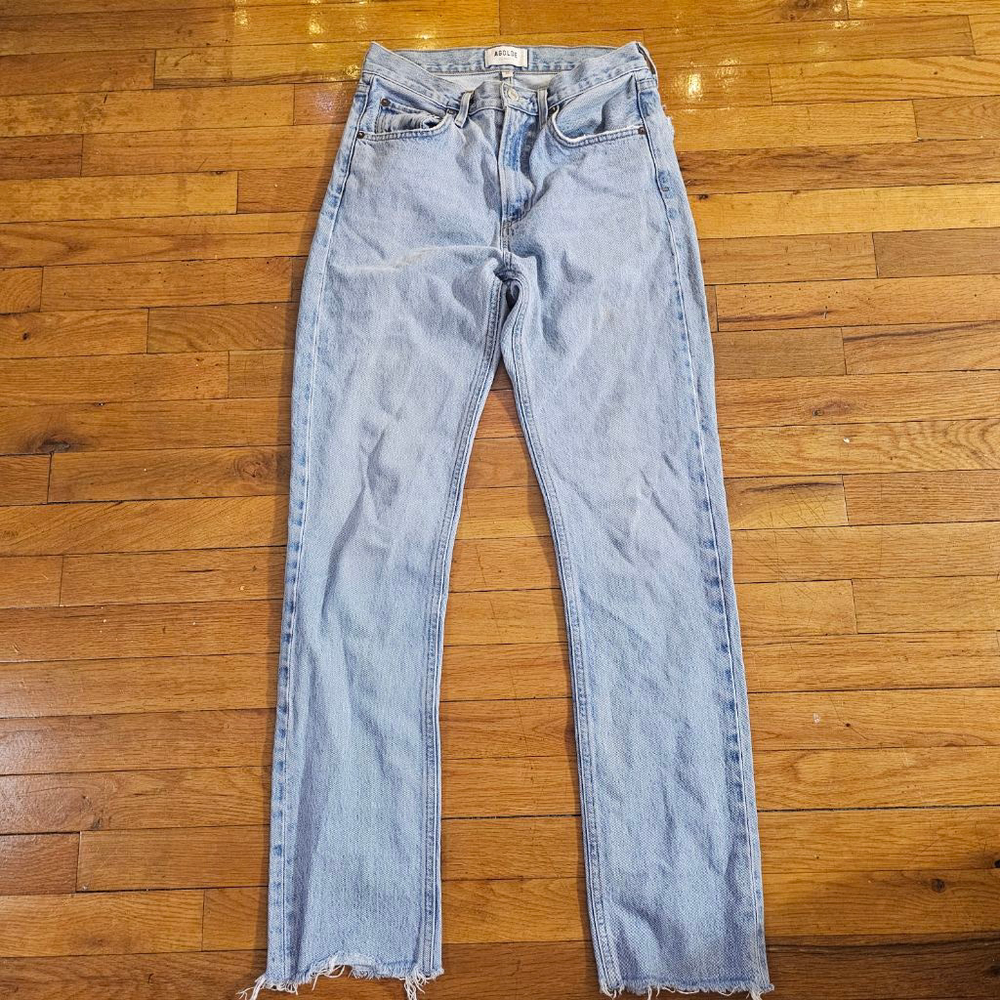 AGOLDE Jeans Women's Straight Leg Size 25 Light Wash
